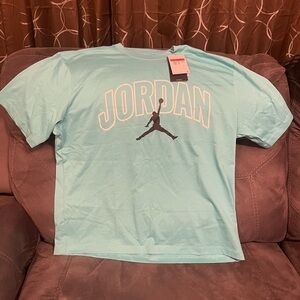 Jordan Teal Crewneck Tee